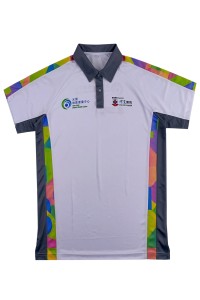 Manufacture of horn sleeve polo shirt Design Men's Short Sleeve Dye Sublimation Collar Contrast Collar Community Service Center Dye Sublimation Specialty Store P1488